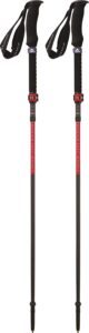 msr dynalock ascent foldable carbon backcountry trekking poles, large