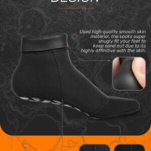 CAPAS 2mm Neoprene Socks, Beach Volleyball Sand Proof Socks, Wetsuit Diving Socks Keep Warm for Men Women