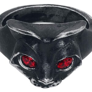 Alchemy Gothic Feline Fantasy Egyptian Cat Warrior Bastet Goddess Ring - Size N/7