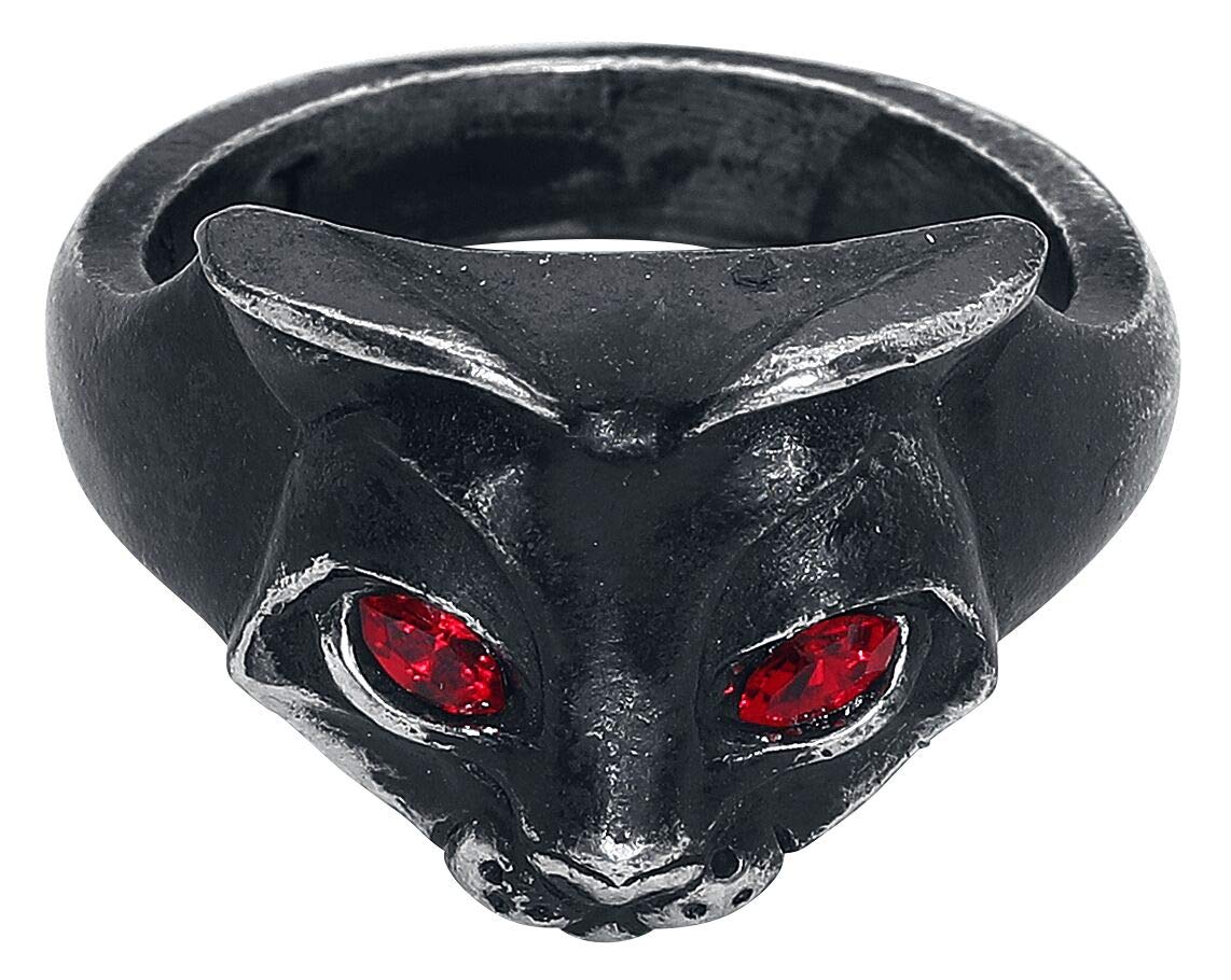 Alchemy Gothic Feline Fantasy Egyptian Cat Warrior Bastet Goddess Ring - Size N/7