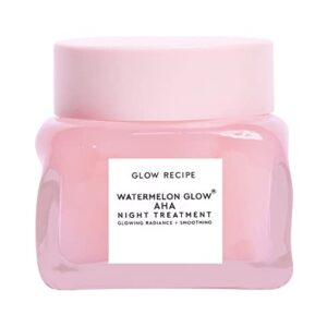 Glow Recipe Watermelon Glow Sleeping Mask - Exfoliating + Anti-Aging Overnight Face Mask w/ AHA, Hyaluronic Acid + Pumpkin Seed Extract for Sensitive Skin - Hydrating Mask (60ml)