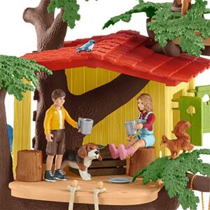 Schleich Farm World Adventure Tree House 28-piece Playset for Kids Ages 3-8, 5.91x6.3x7.09inch