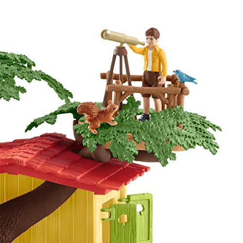 Schleich Farm World Adventure Tree House 28-piece Playset for Kids Ages 3-8, 5.91x6.3x7.09inch