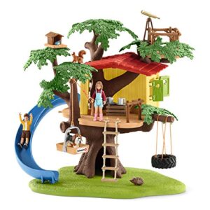 Schleich Farm World Adventure Tree House 28-piece Playset for Kids Ages 3-8, 5.91x6.3x7.09inch