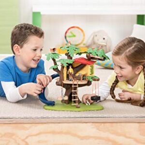 Schleich Farm World Adventure Tree House 28-piece Playset for Kids Ages 3-8, 5.91x6.3x7.09inch