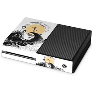 skinit decal gaming skin compatible with xbox one console - officially licensed disney the nightmare before christmas jack on spiral hill art design