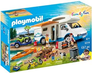 playmobil camping mega set toy, multicolor