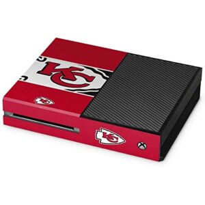 skinit decal gaming skin compatible with xbox one console - officially licensed nfl kansas city chiefs zone block design