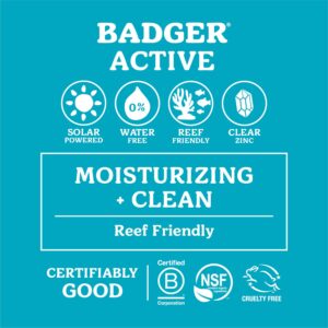 Badger Mineral Sunscreen Cream SPF 30, All Natural Sunscreen with Zinc Oxide, 98% Organic Ingredients, Reef Safe, Broad Spectrum, Water Resistant, Unscented, 2.9 fl oz