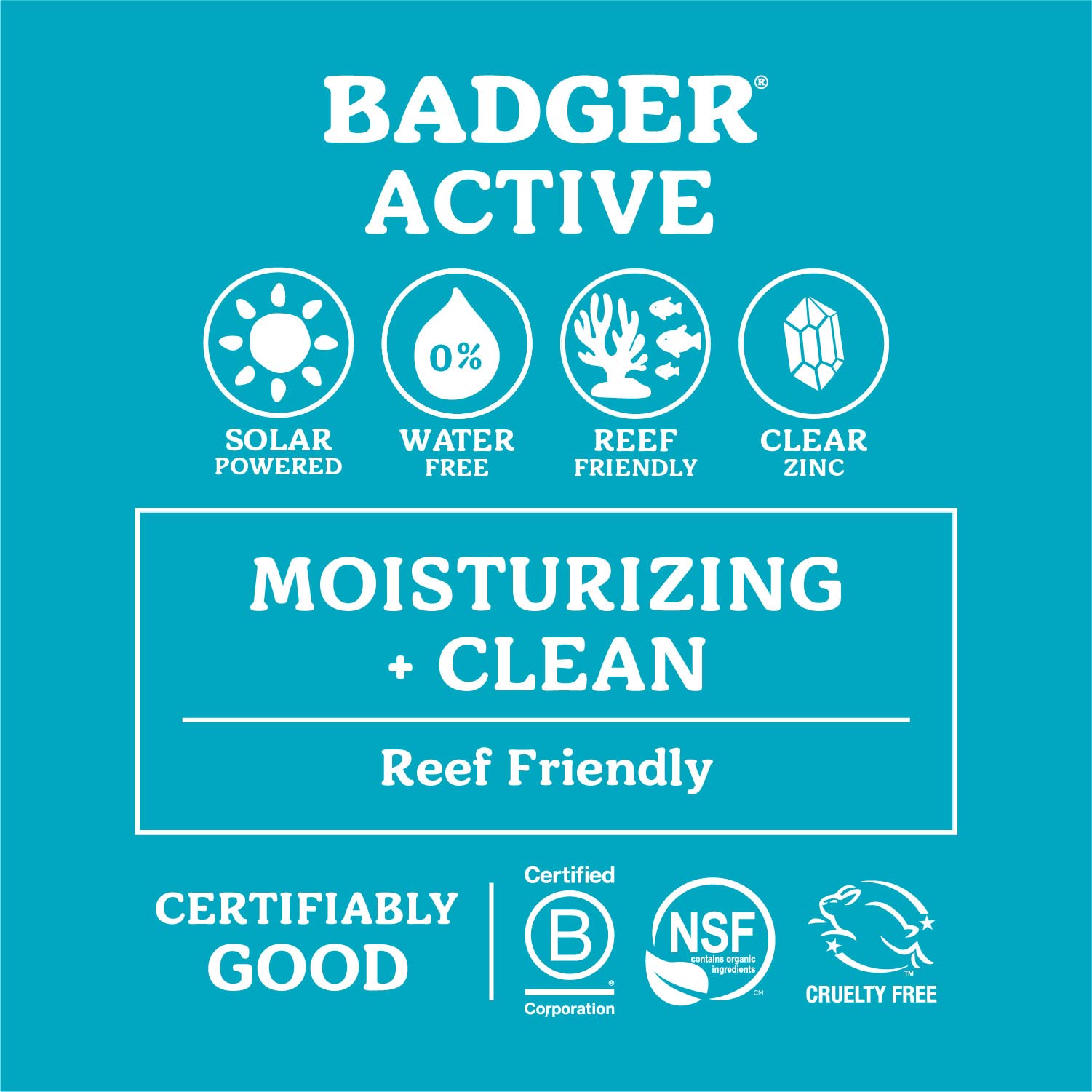 Badger Mineral Sunscreen Cream SPF 30, All Natural Sunscreen with Zinc Oxide, 98% Organic Ingredients, Reef Safe, Broad Spectrum, Water Resistant, Unscented, 2.9 fl oz