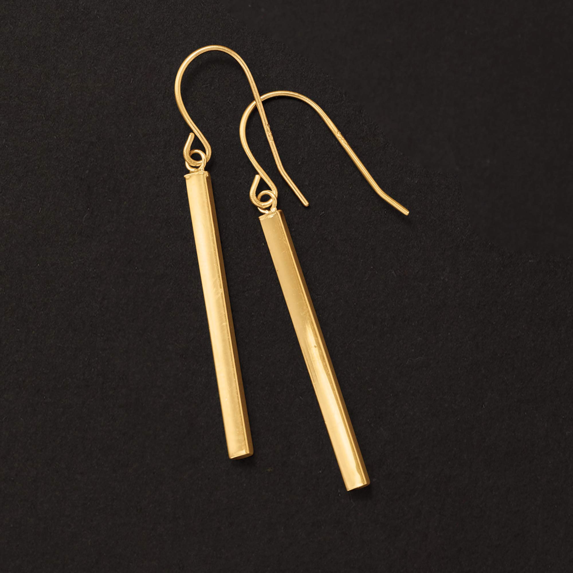 Ross-Simons 14kt Yellow Gold Linear Drop Earrings