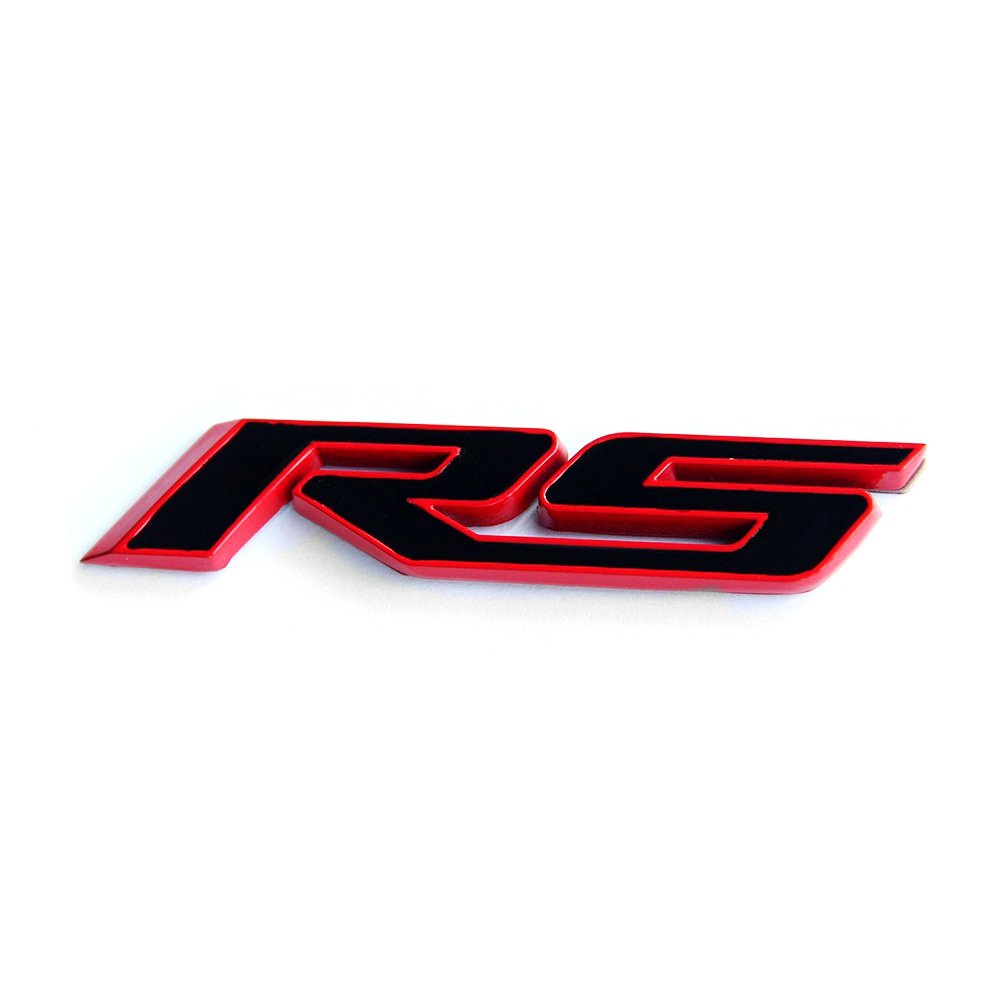 Yoaoo 1x OEM Rs Emblem Badge 3D Compatible with Zl1 1LE Series Red Frame Red Line