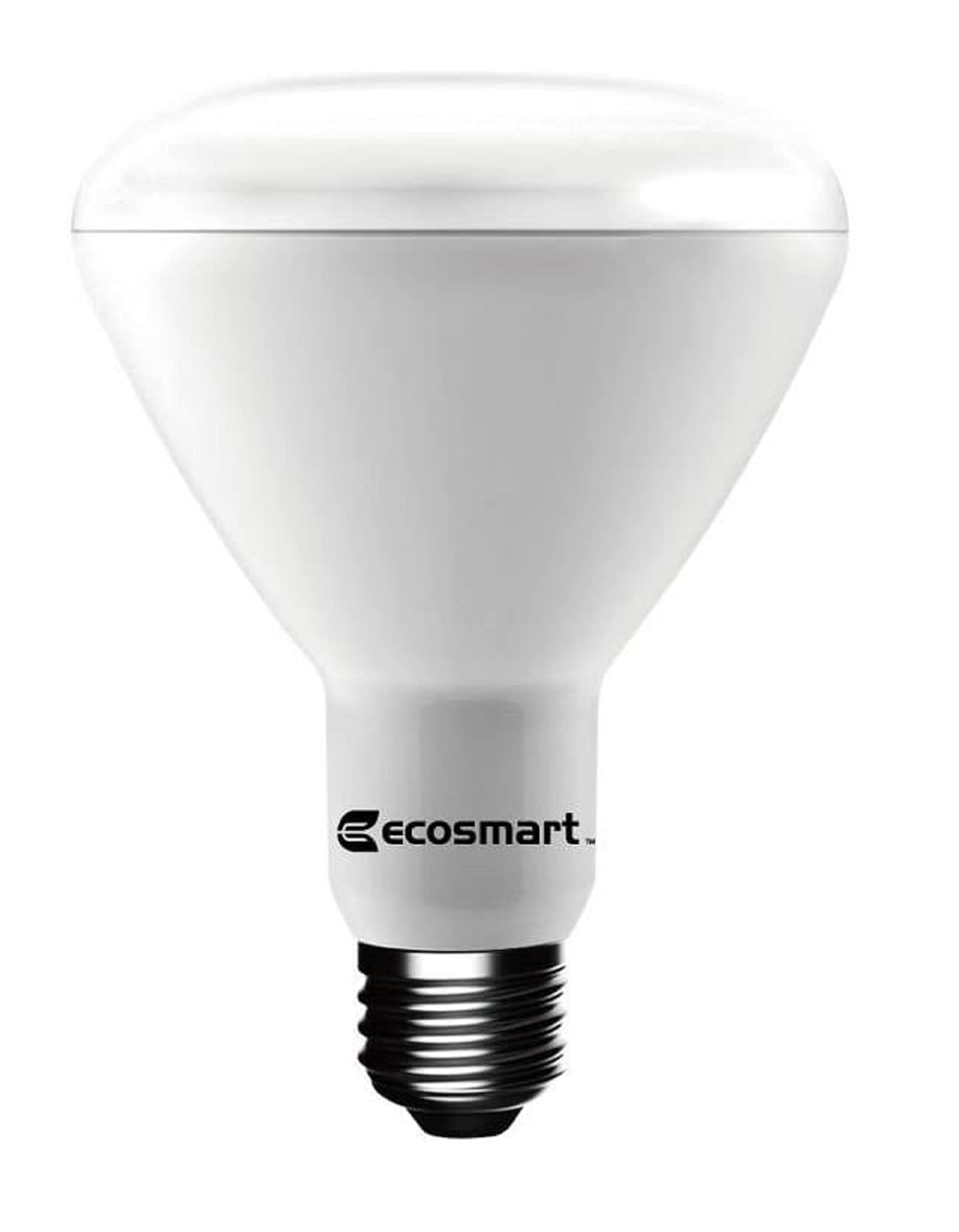 (12-Bulbs) EcoSmart 65-Watt Equivalent BR30 Dimmable LED Light Bulb, Daylight