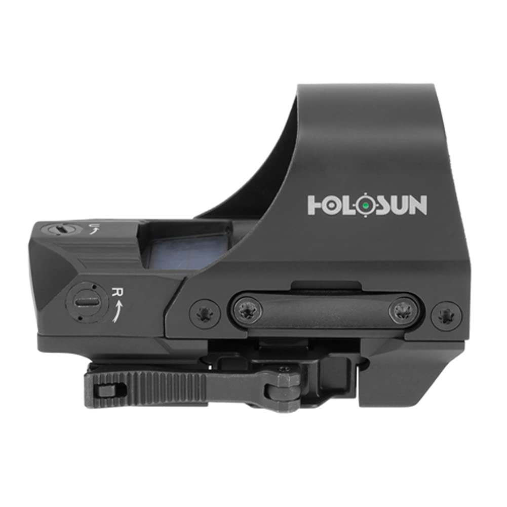 HOLOSUN HE510C-GR Multi-Reticle Green 2 MOA Dot & 65 MOA Circle Open Reflex Sight for Long Guns - Shake-Awake Solar FailSafe Waterproof Sight (HE510C-GR)