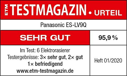 Panasonic ES-LV9Q Wet and Dry Shaver with Charging Stand