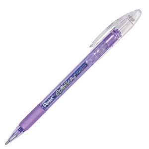 Pentel Sparkle Pop Metallic Gel Pen, (1.0mm) Bold Line, Violet/Blue Ink - K91-DV