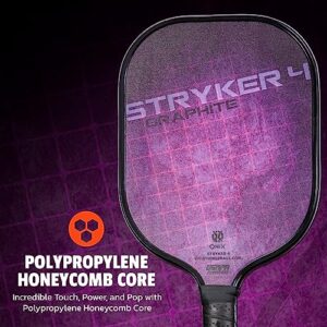 Onix Graphite Stryker Pickleball Paddle Features Oversized, Nomex, Paper Honeycomb Core, and Graphite Face