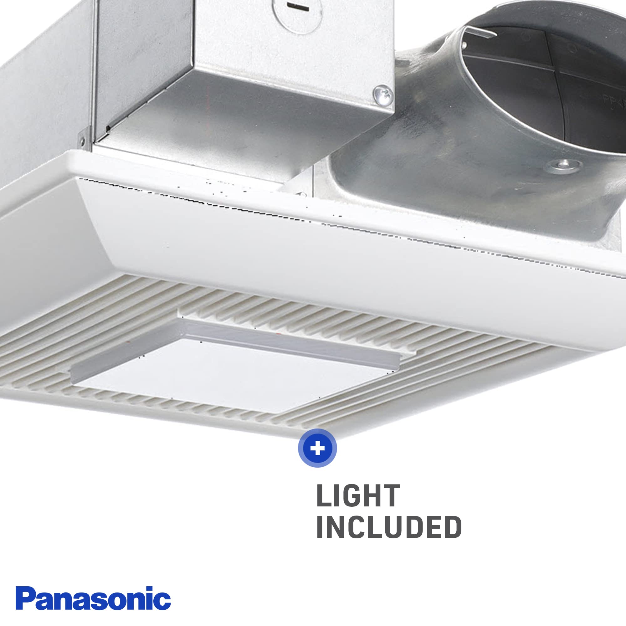 Panasonic FV-0810VSSL1 WhisperValue DC Ventilation Fan with Light - 80 or 100 CFM