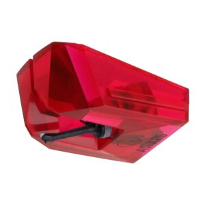 audio-technica atn-xp5 elliptical replacement turntable stylus for at-xp5 cartridge red