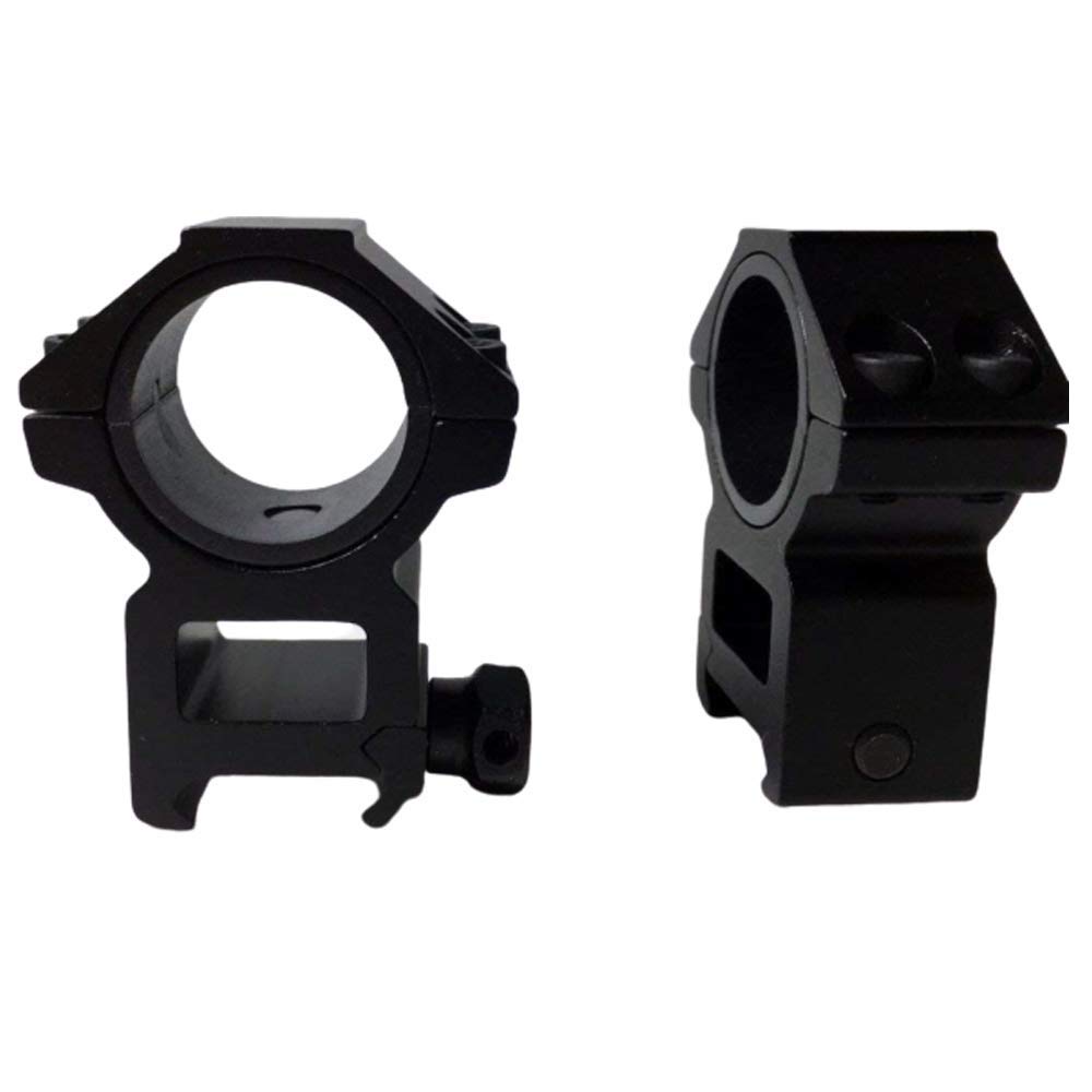 360 Tactical 30mm Heavy Duty Hex Shape Rifle Scope Rings W/1" Inserts High Rise Weaver Style Heavy Duty Ring