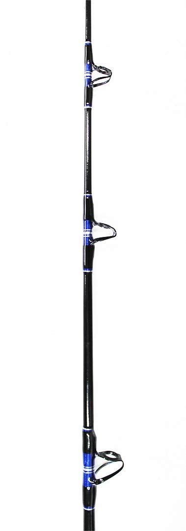 Xcaliber Marine Pair (2) Tournament Series 20-40lb Saltwater Trolling Rod w/Pac Bay Guides (Blue & Silver)