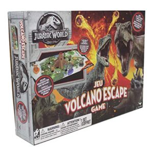 Spin Master Games Cardinal Industries 6044456 Jurassic World Volcano Escape Game, Multicolor