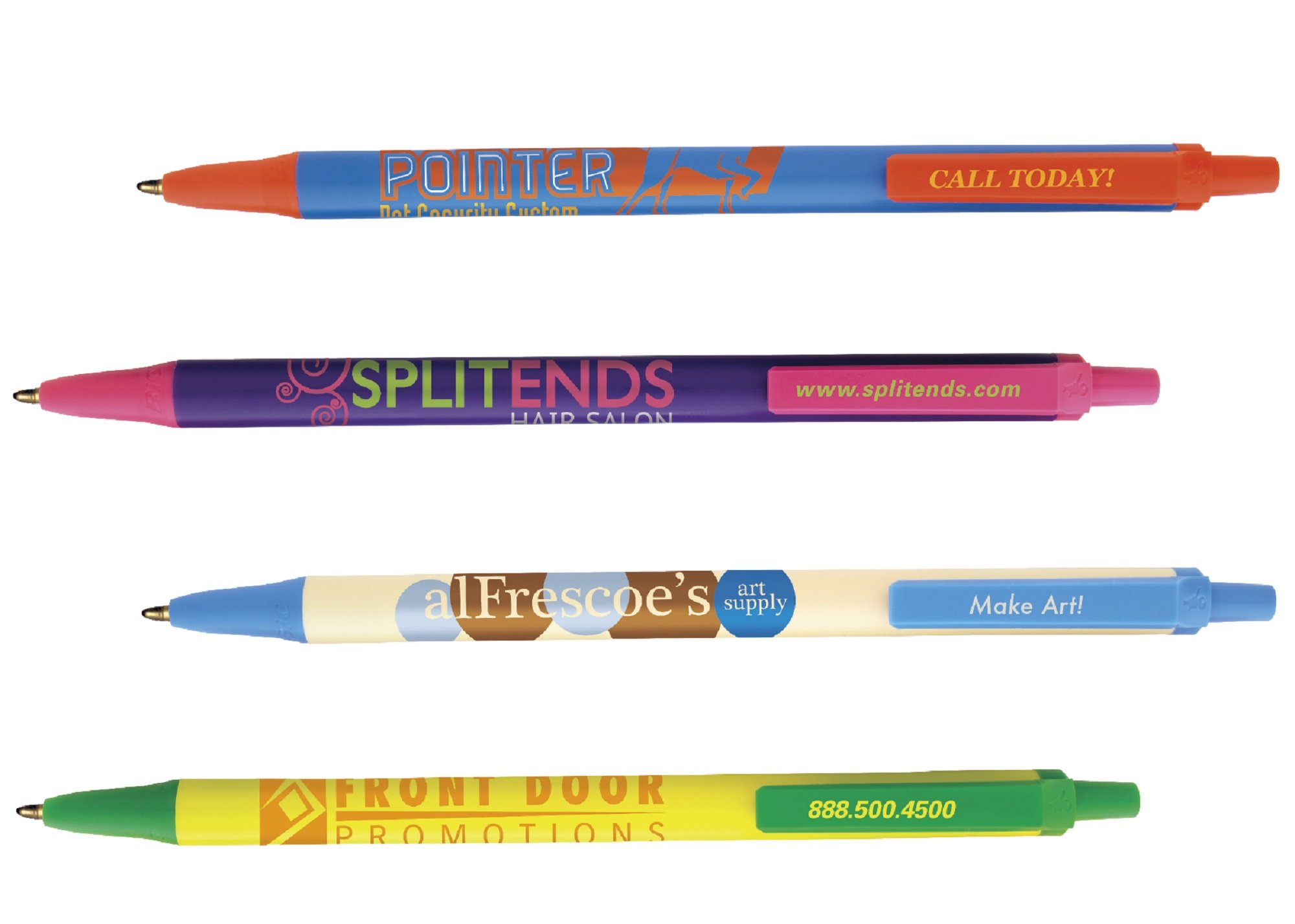 300 Personalized BIC Clic Stic Pens Printed with Your Logo or Message