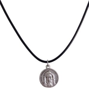 I G J The Holy Face Shroud of Jesus Christ Medal - Real Italian Masterpiece (Holy Face Medal with Cord)