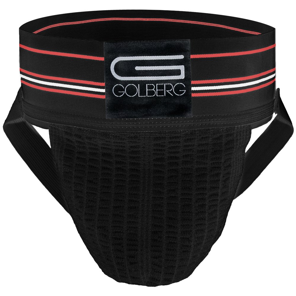 Golberg Mens Athletic Supporter 2 Pack Black Medium