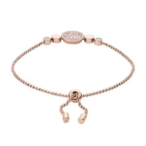 Fossil Women's Rose Gold-Tone Chain Bracelet, Color: Rose Gold (Model: JF02905791)