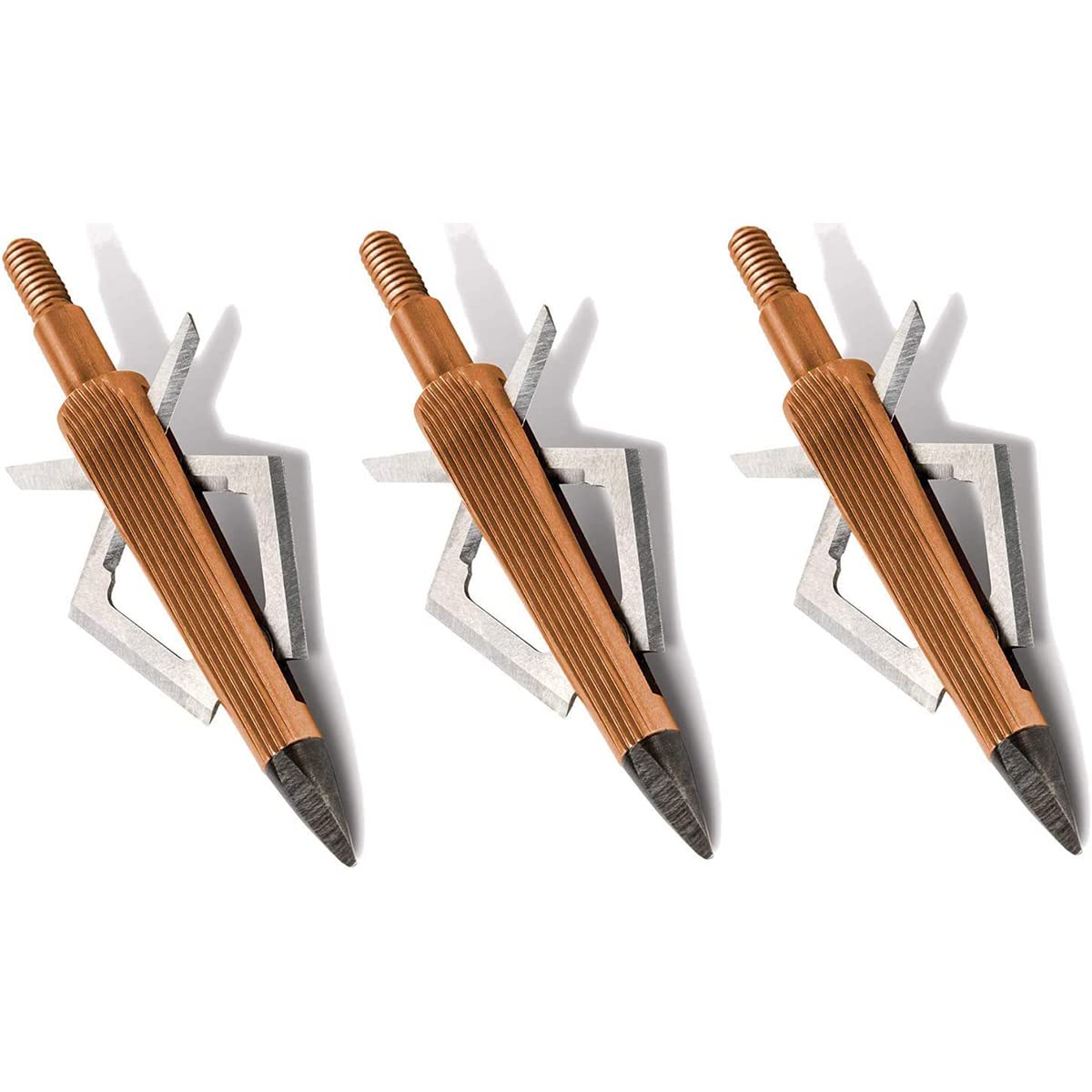 NEW ARCHERY PRODUCTS Killzone Swingfire 2in Cutting Diameter Trophy Tip 100 Grain Mechanical Broadhead For Crossbow Hunting - 3 Pack