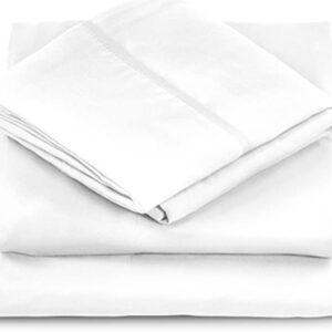 Danjor Linens King Size Sheets Set - 6 Piece Set Including 4 Pillowcases - Deep Pockets - Breathable, Soft Bed Sheets - Wrinkle Free - Machine Washable - White King Bed Sheets - 6 pc