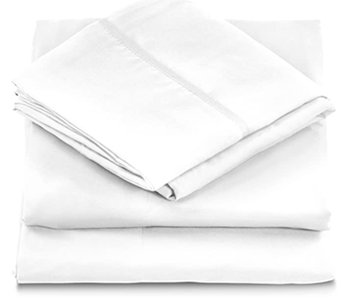 Danjor Linens King Size Sheets Set - 6 Piece Set Including 4 Pillowcases - Deep Pockets - Breathable, Soft Bed Sheets - Wrinkle Free - Machine Washable - White King Bed Sheets - 6 pc