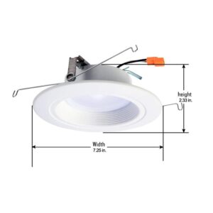 HALO Home RL56 Bluetooth Smart Integrated LED Recessed Ceiling Light, Tunable CCT (2700K-5000K), White, 5 in. and 6 in.