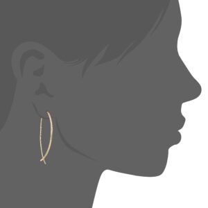 Amazon Essentials 18k Yellow Gold Plated Sterling Silver Hard Wire Threader Earrings (previously Amazon Collection)