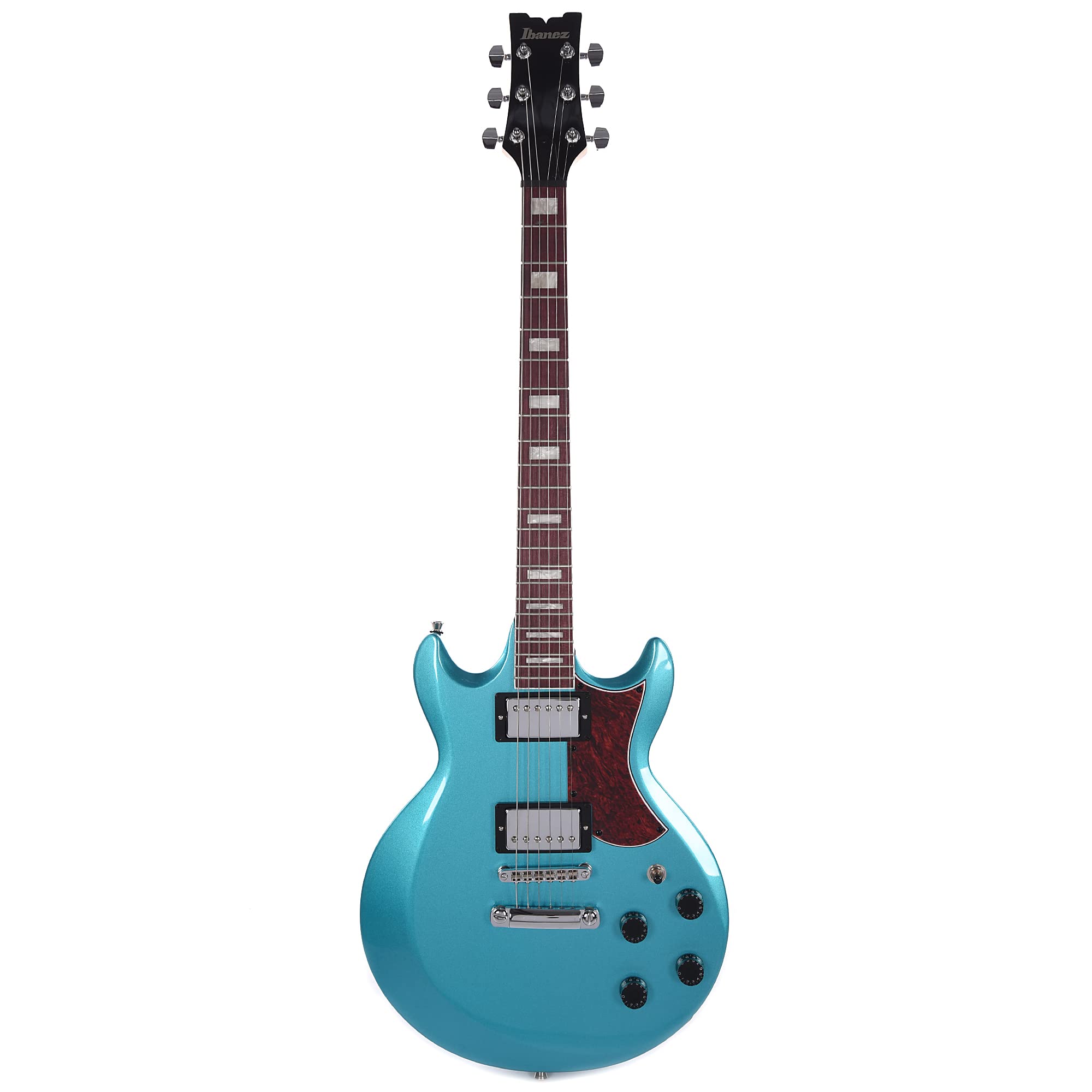 Ibanez AX 6 String Solid-Body Electric Guitar, Right, Metallic Light Blue, Full (AX120MLB)