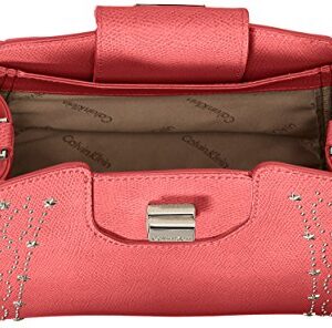 Calvin Klein womens Calvin Klein Clementine Mercury Leather & Celestial Stud Embellished Crossbody, rose quartz, One Size