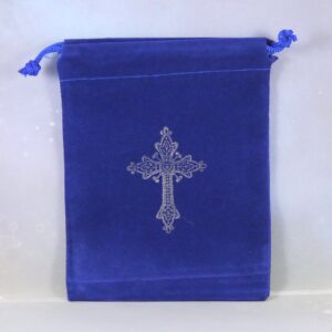 Kit Johnson Designs, Anglican Rosary Beads Amethyst Celtic Cross, Prayer Bag, Instruction Booklet