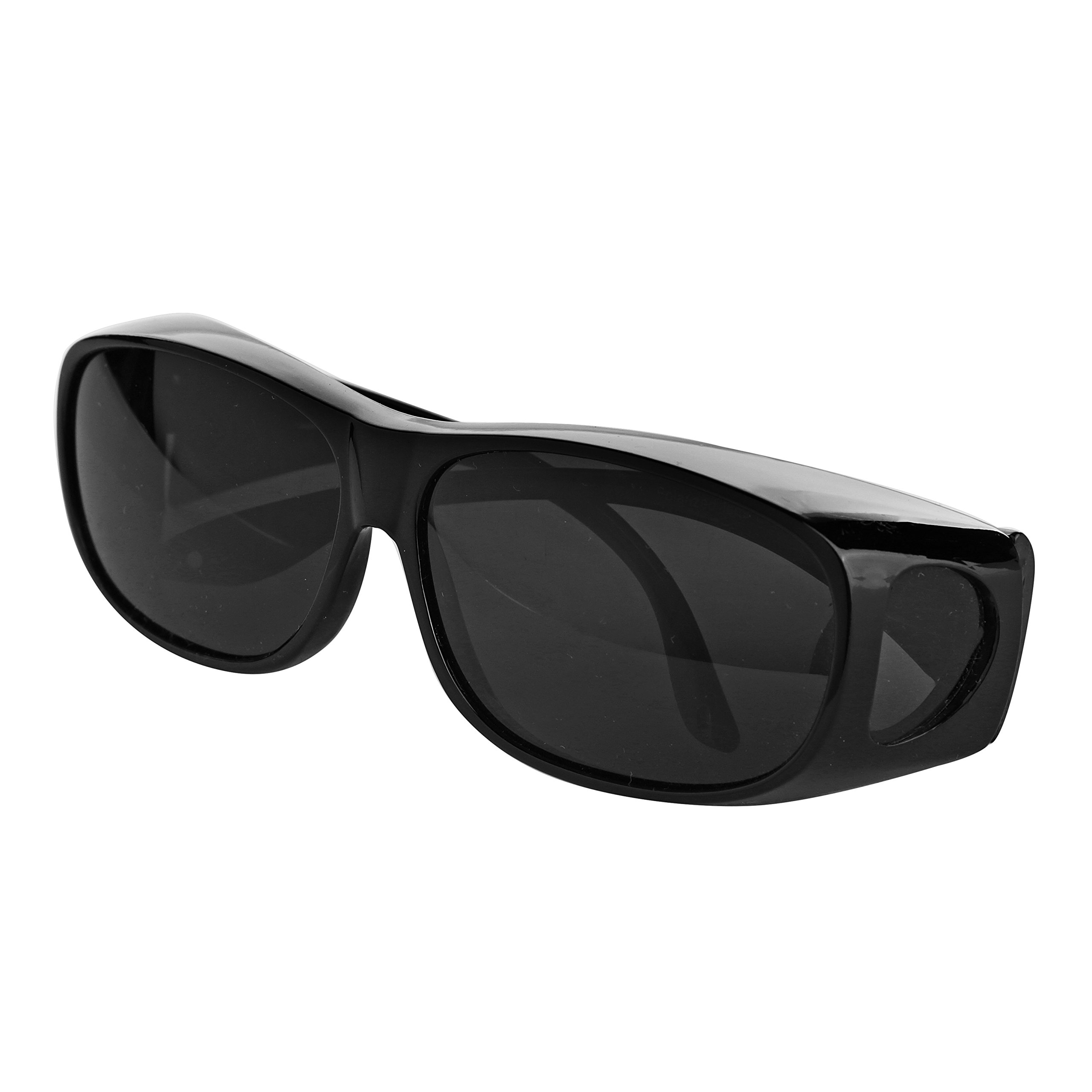 Fit over Sunglasses For Women And Man Plastic Polarized Sunglasses UV 400 Black