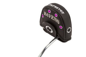 ravens mallet putter covers - replacement head cover - compatible with odyssey 2-ball - scotty cameron, taylormade and ping putters