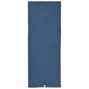 Gaiam Stay Put Yoga Towel Mat (Fits Over Standard Size - 68"L x 24"W), Lake