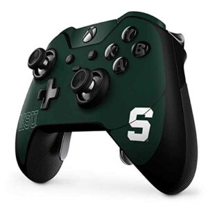 Skinit Decal Gaming Skin compatible with Xbox One Elite Controller - Officially Licensed College Michigan State University MSU Letters Design