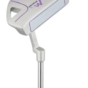 Precise M3 Ladies Womens Complete Golf Clubs Set Includes Driver, Fairway, Hybrid, 7-PW Irons, Putter, Stand Bag, 3 H/C's Purple - Regular, Petite or Tall Size! (Petite Size -1", Right Handed)