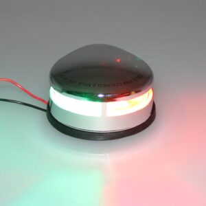 Pactrade Marine Boat SS LED Bi-Color Bow Navigation Port Starboard Light 12v USCG 2NM ABYC A16 Approval for Boat 65.6'