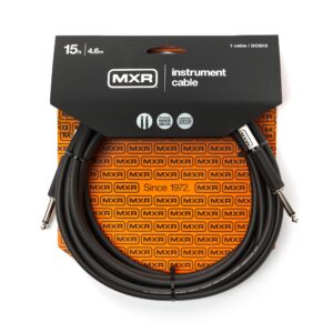 mxr standard instrument cable 15 ft|4.6 m (dcis15)