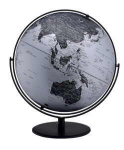 ore international world globe black/silver