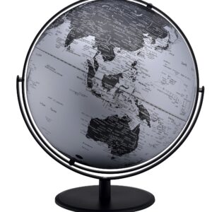 Ore International World Globe Black/Silver