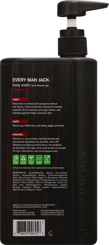 Every Man Jack Body Wash, Cedarwood 33.8-ounce