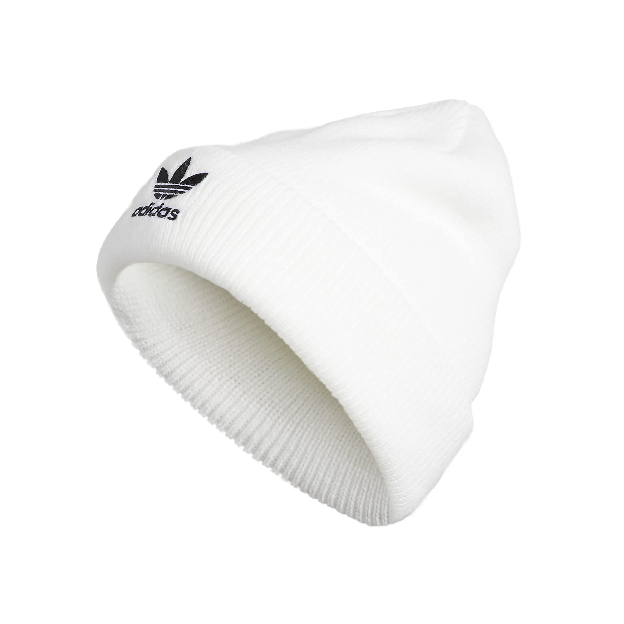 adidas Originals Women's Trefoil Beanie, White, One Size