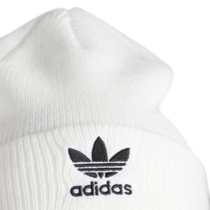 adidas Originals Women's Trefoil Beanie, White, One Size